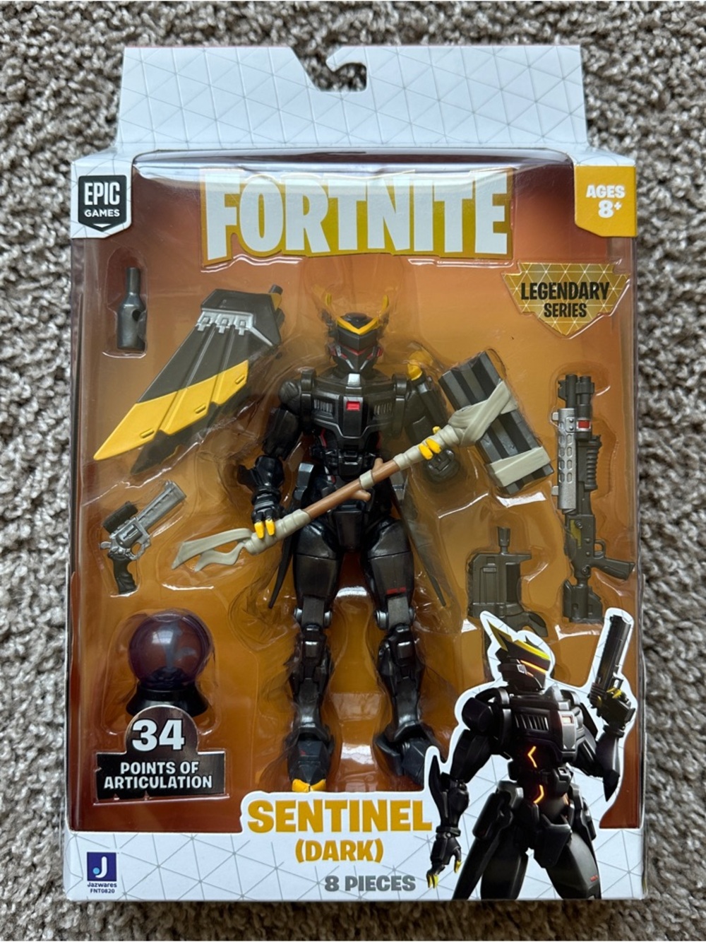 FORTNITE SENTINEL DARK LEGENDARY SERIES ARTICULATING 6 INCH FIGURE TOY NEW